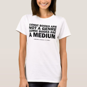 Camiseta quadrinhos não são um gênero