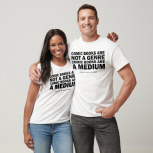 Camiseta quadrinhos não são um gênero