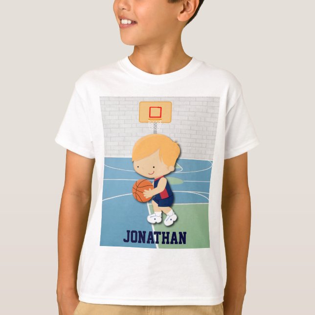 Camiseta Quadrinhos personalizados de jogadores de basquete (Frente)