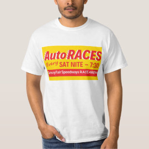 Camiseta Quadro de avisos justo 1Sided das auto raças de