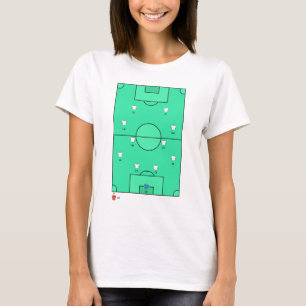 Camiseta Quadro de Equipe de Futebol Formação Personalizada