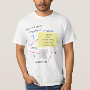 Camiseta Quadro de Férias para Solucionar Crimes Misterioso