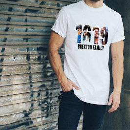 Camiseta Quadro de Fotografias Personalizadas Mês 1691 da H