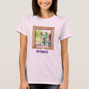 Camiseta Quadro de Fotografias Personalizado   Mamã Bênçida