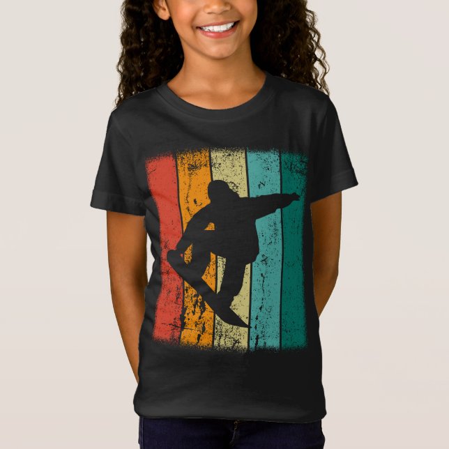 Camiseta Quadro de neve retrô (Frente)