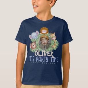 Camiseta Quadro fotográfico de animais da selva