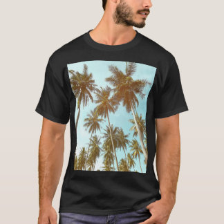 Camiseta Quadro Tropical: Abstrato Palm Trees
