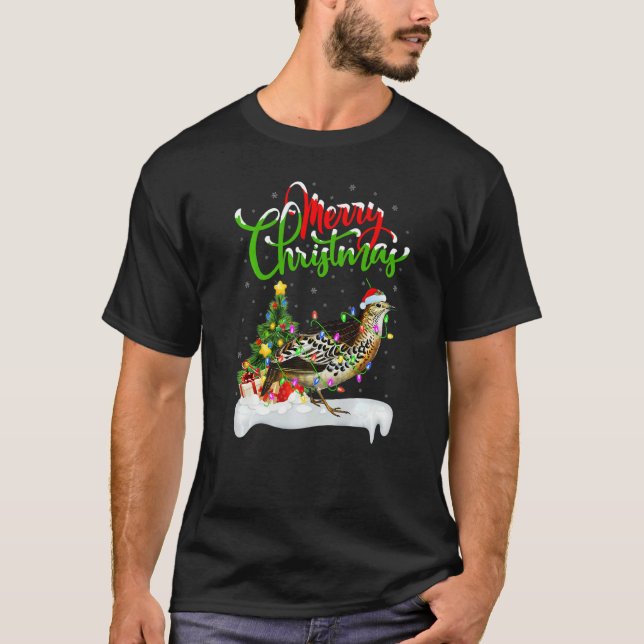 Camiseta Quail Bird  Xmas Decorations Santa Quail Christmas (Frente)