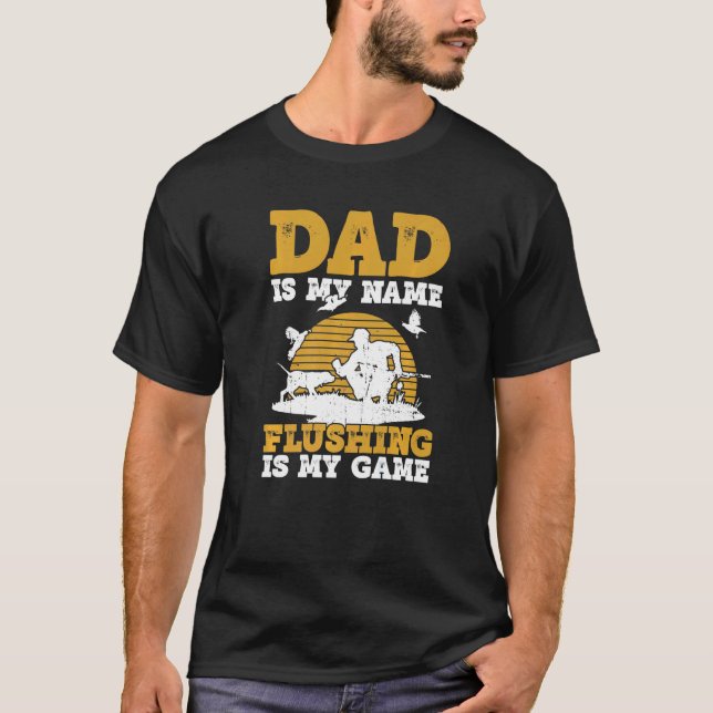 Camiseta Quail Hunter Dad And Upland Game Hunting Father (Frente)