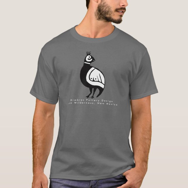 Camiseta Quail, Mimbres Design de Bateria T-Shirt (Frente)