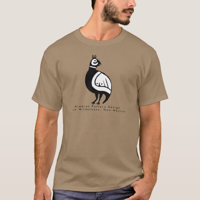 Camiseta Quail, Mimbres Design de Bateria T-Shirt (Frente)