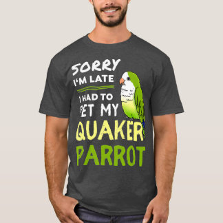 Camiseta Quaker Parrot Engraçado Pet Bird Gift Para Quaker