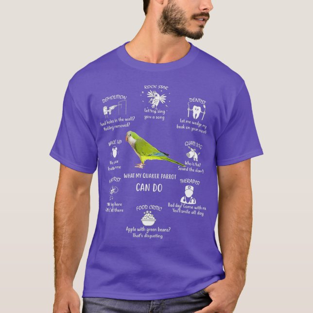Camiseta Quaker Parrot Shirt My Talent Quaker (Frente)