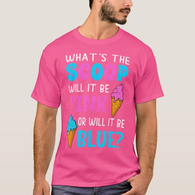 Camiseta Qual É A Colher Revelação De Gênero Sorvete Combin (Frente)