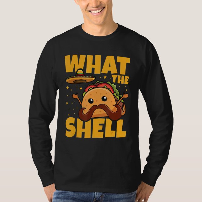 Camiseta Qual é a piada do shell para um Taco Mexicano   (Frente)