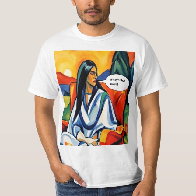 Camiseta Qual é aquele cheiro (Frente)