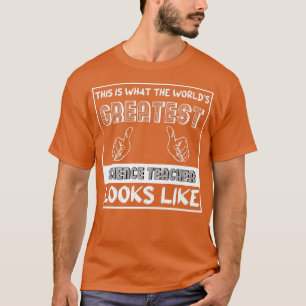 Camiseta Qual é o aspecto do melhor professor de ciência do