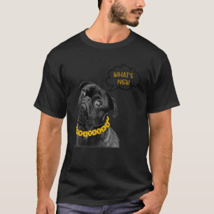Camiseta Qual é o Novo Pug Cachorro