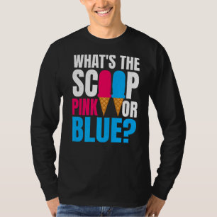 Camiseta Qual é o Scoop Rosa ou Azul Revela Pregna