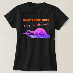 Camiseta Qual é o seu DINOSSAURO favorito