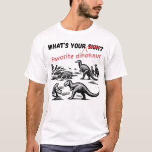 Camiseta Qual é o seu DINOSSAURO favorito