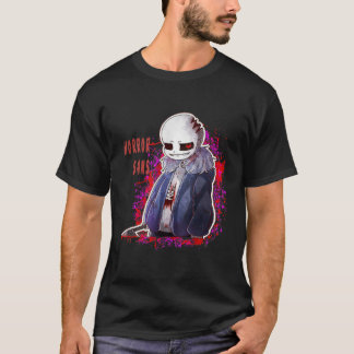 Camiseta Qual é o seu filme assustador favorito Horror Sans