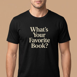 Camiseta Qual é o Seu Livro Favorito? Leitura