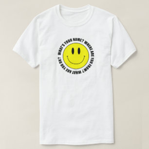 Camiseta Qual é o seu nome? Smilie T-Shirt SUBTLE EDITION