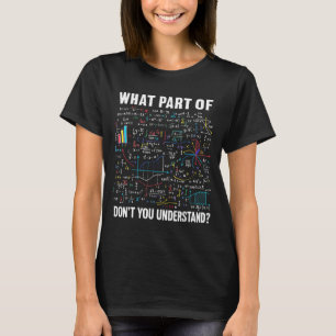 Camiseta Qual Parte De Você Não Entende _ Chá De Matemática