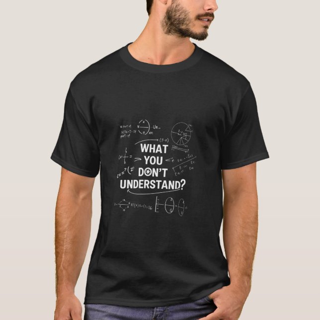 Camiseta Qual Parte De Você Não Entende Piada De Matemática (Frente)