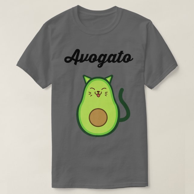 Camiseta Qualidade Avogato Avocado KittyMeow (Frente do Design)