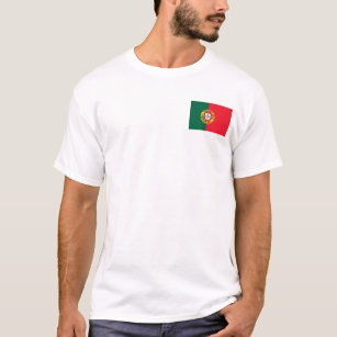 Camiseta Qualidade da bandeira portuguesa