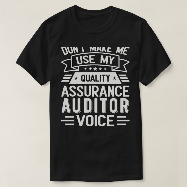 Camiseta Quality Assurance Auditor Classic (Frente do Design)