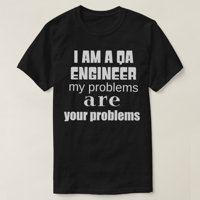 Camiseta Quality Assurance Engineer (Frente do Design)