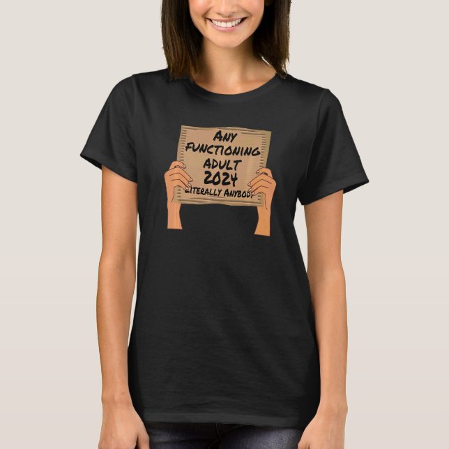 Camiseta Qualquer Adulto em Funcionamento 2024 (Frente)