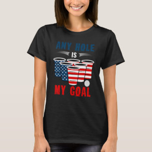 Camiseta Qualquer Buraco É A Minha Bandeira Americana Gol.