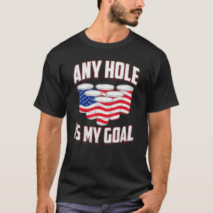 Camiseta Qualquer Buraco É Minha Bandeira Americana De Gol