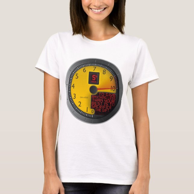 Camiseta Qualquer coisa menos do que seu melhor (Frente)