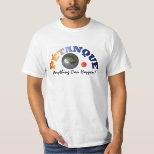 Camiseta "Qualquer coisa pode acontecer" famosa citação e
