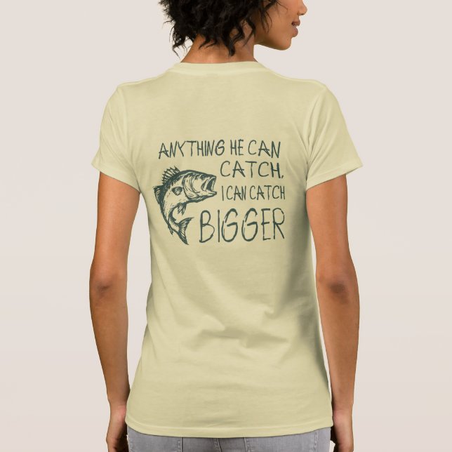 Camiseta Qualquer Coisa Que Ele Pode Pegar Eu Posso Pegar M (Verso)