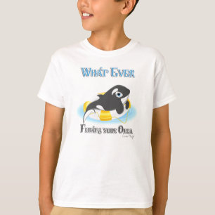 Camiseta Qualquer Coisa Que Flutuar Sua Baleia Orca