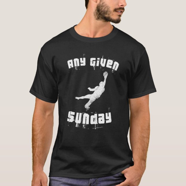 Camiseta Qualquer Fã de Futebol de Domingo, Partido Regular (Frente)