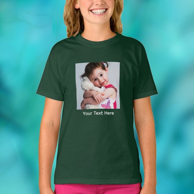 Camiseta Qualquer Foto: Irmã, Bestie, Namorado, Mãe, Pet (Criador carregado)