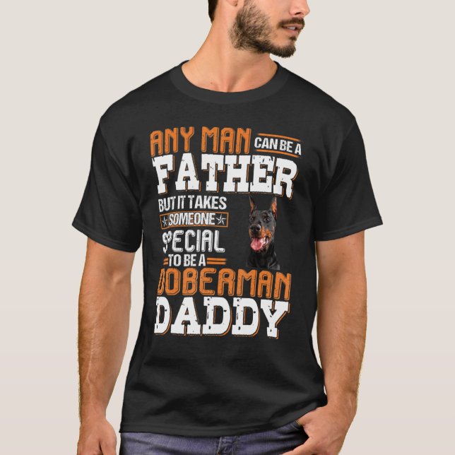 Camiseta Qualquer Homem Pode Ser Pai Para Ser Um Cão Pai Do (Frente)