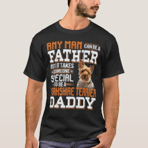 Camiseta Qualquer Homem Pode Tornar-Se Pai Especial Yorkshi