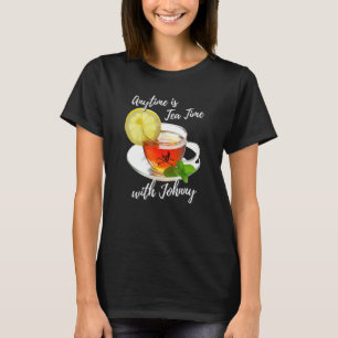 Camiseta Qualquer Hora É Chá Com O Johnny Divertido Humorad