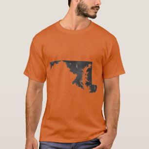 Camiseta Qualquer Impressão de Wall Art de Maryland ou de e