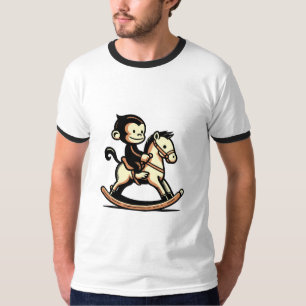 Camiseta Qualquer Macaco Colorido No Cavalo Rocco