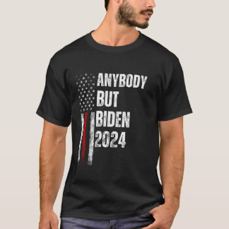 Camiseta Qualquer Pessoa, Exceto Biden Funny Election 2024 