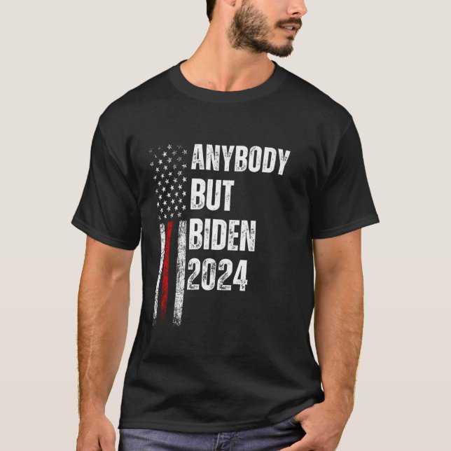 Camiseta Qualquer Pessoa, Exceto Biden Funny Election 2024  (Frente)